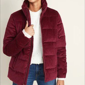 Old Navy Frost-Free Corduroy Puffer Jacket for Women